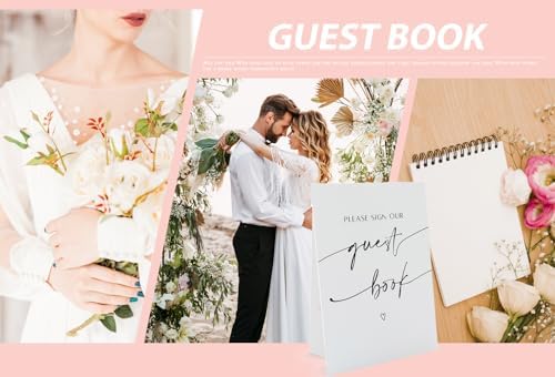 Plese Sign Our Guest Book Sign 8x11 Inch Table Sign with Holder