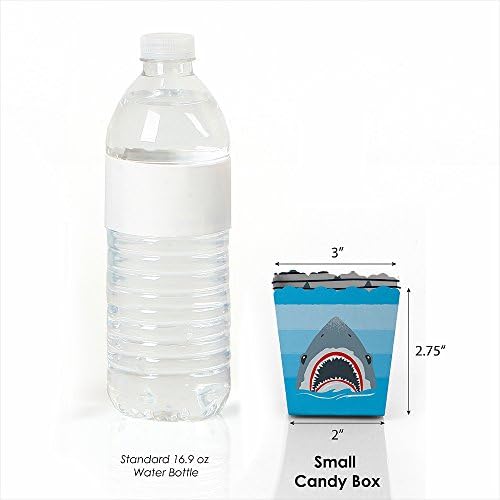 Big Dot of Happiness Shark Zone Party Favor Boxes Set of 12