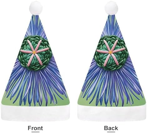 Modern Cloverleaf Santa Hat Christmas Party Hat