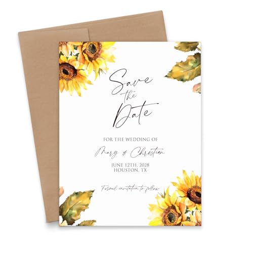 Personalized Save the Date Invites with Envelopes