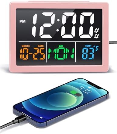JALL Digital Alarm Clock with 55 LED Display