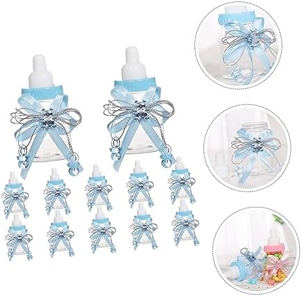 KOMBIUDA 12pcs Shower Candy Favors Bottle Boxes for Boys and Girls