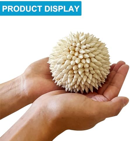 White Sea Shells Balls 4 Inch Nautical Decor