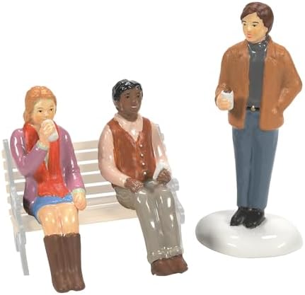 Department 56 Village Hipsters Coffee Drinking Figurine Set