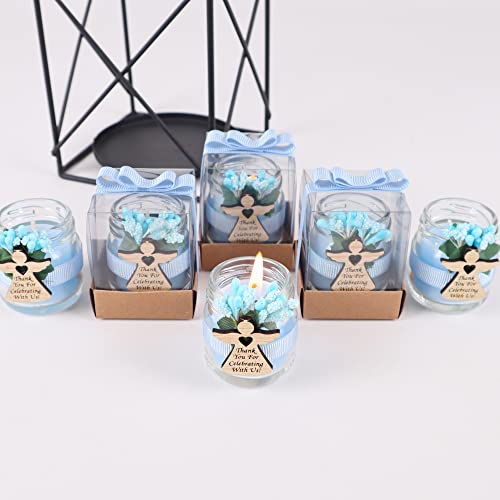 Glass Candle Jars for Baptism and First Communion Favors