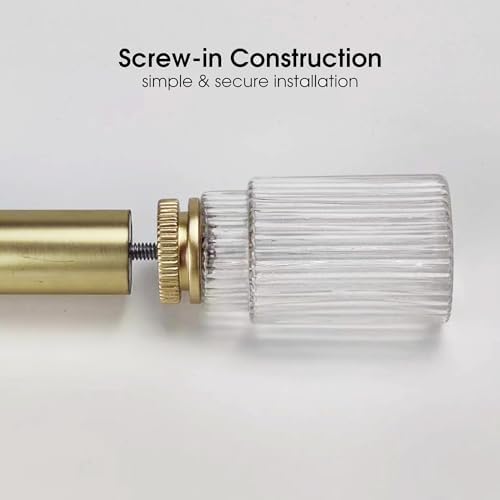 ILAISIHOME Decorative Curtain Rod Finials Set of 2
