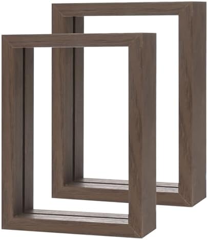 2-Pack Wooden Pressed Flower Frame with Acrylic Panels