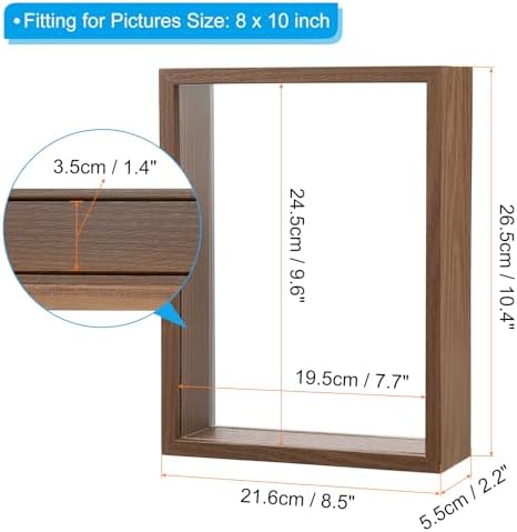PATIKIL 8x10 Wooden Dried Flower Photo Frame