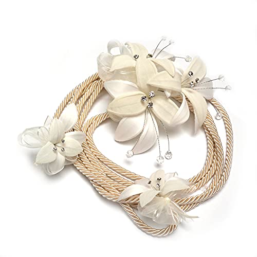 DIANA GABILONDO Wedding Lasso Flowers Crystals