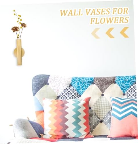 Cabilock Wall Mounted Metal Vase for Dried Flowers