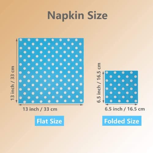 Jagrove 120 Pack Cocktail Napkins with Polka Dots