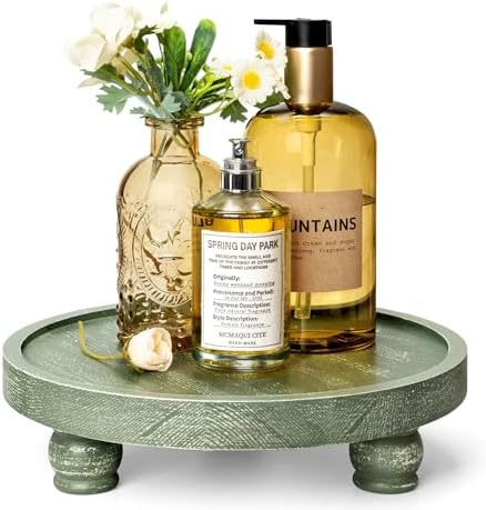 EOSAHR Farmhouse Green Wood Riser for Home Decor