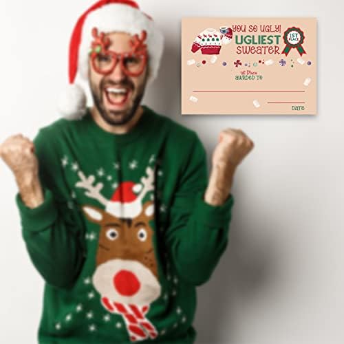 Ugly Christmas Sweater Voting Game Set