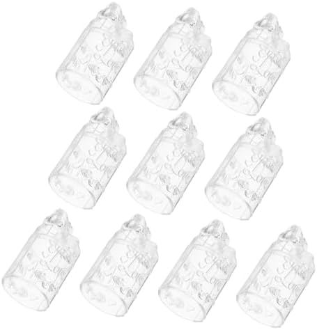 Cabilock 10pcs Plastic Wedding Candy Boxes Creative Containers for Macarons Treats