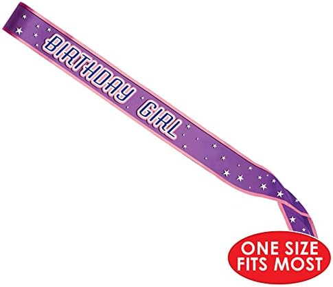 Beistle 3 Piece Satin Birthday Girl Sashes
