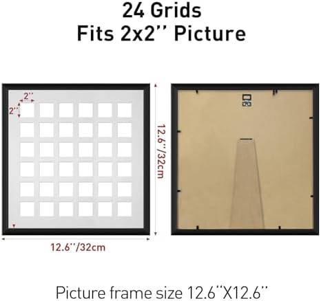 2 Pack Dried Leaf Photo Frame With Plexiglas And Stand
