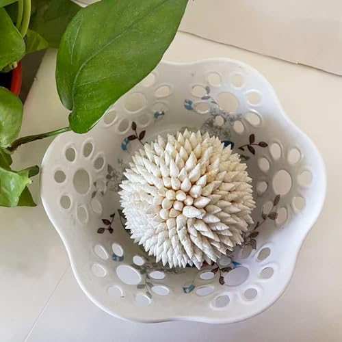 White Sea Shells Balls 4 Inch Nautical Decor