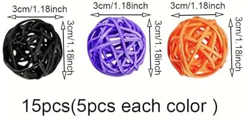 15PCS Rattan Balls Decorative Vase Fillers
