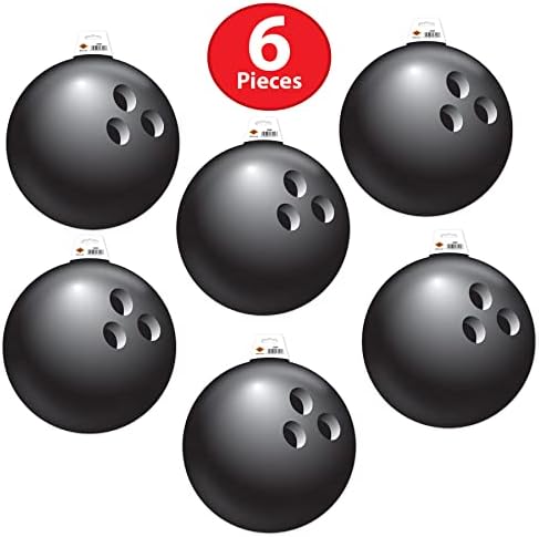 Beistle 6 Piece Durable Cardstock Bowling Decorations