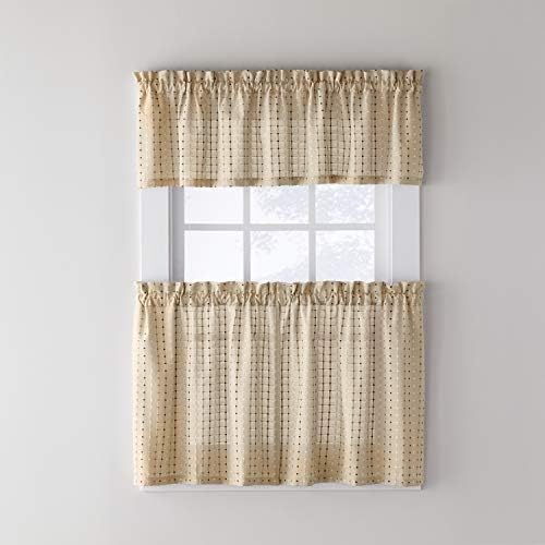 SKL Home Hopscotch Valance 58 in x 13 in Neutral