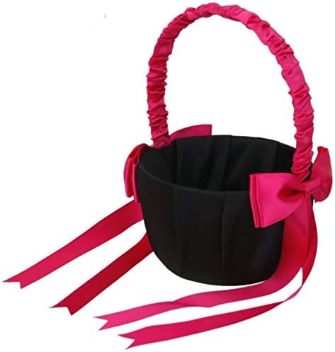 Taotenish Rose Red Flower Girl Basket Wedding Supplies