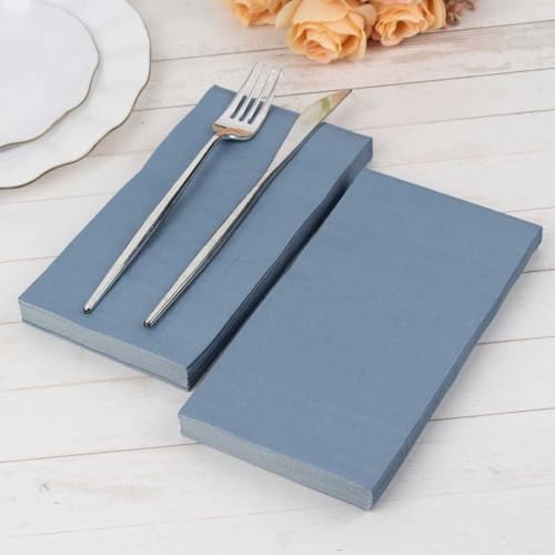 100 Count Dusty Blue 2-Ply Dinner Napkins