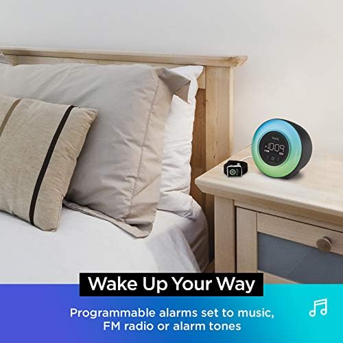 iHome PowerClock Glow Alarm Clock with Bluetooth and USB