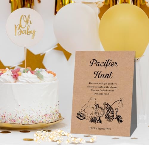 Winnie Baby Shower Game Set with 9 Activities