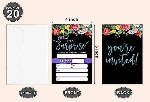 OICPYD Surprise Birthday Invitations Set