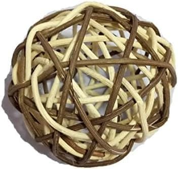Bag of Brown Natural Wicker 4 Inch Twig Orbs - 9 Pieces