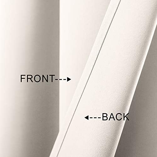 MrsNaturall Beige Valance Curtains 3 Panels 36x16 Inches
