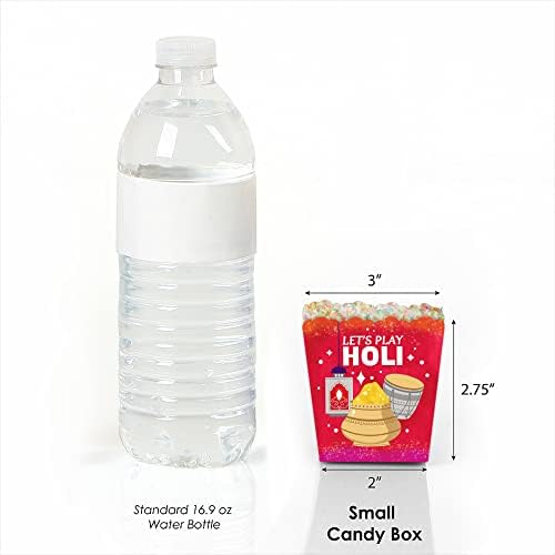 Big Dot of Happiness Holi Hai Party Candy Boxes Set of 12