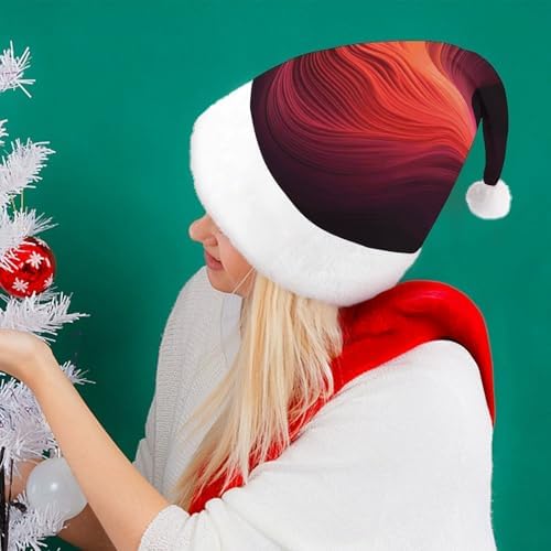 Gradient Red Santa Hat Christmas Party Headwear