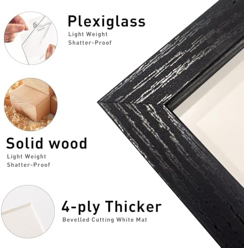 2 Pack Dried Leaf Photo Frame With Plexiglas And Stand