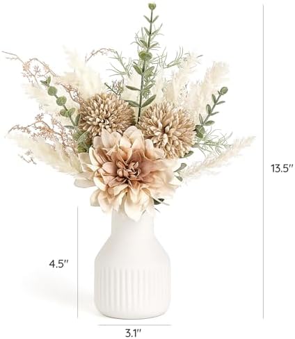 Mkono Artificial Flower Arrangement 135 Inch Centerpiece Decor