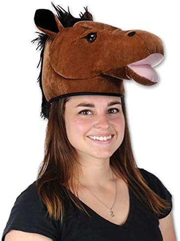 Beistle Plush Horse Head Hats for Farm Party