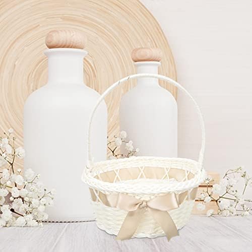 STOBOK Wedding Girl Basket with Handle