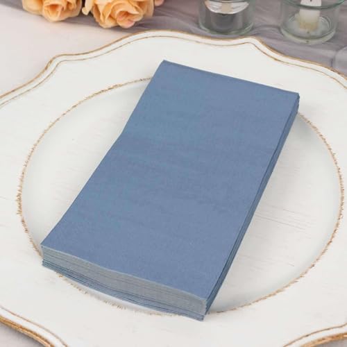 100 Count Dusty Blue 2-Ply Dinner Napkins