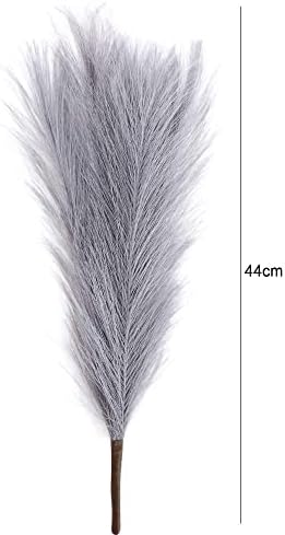 Ivory Dried Pampas Grass Branches 17 Inch for Home Wedding Decor