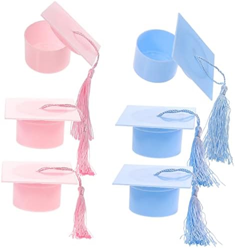 6pcs Graduation Cap Candy Boxes with Tassel