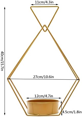 10pcs Metal Geometric Gold Centerpiece for Weddings
