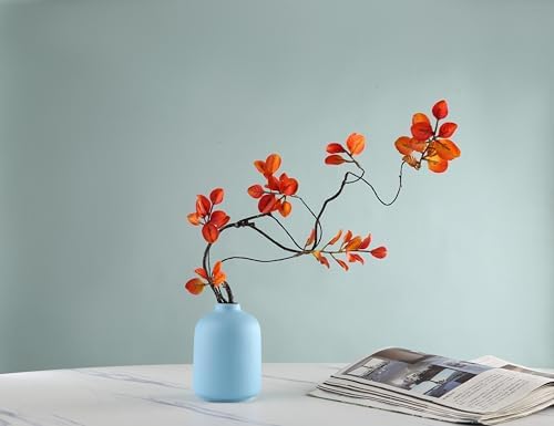 Blue Ceramic Vase for Home Decoration and Flower Arrangements
