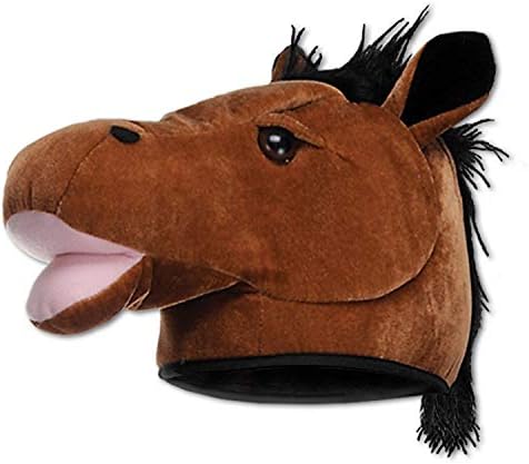 Beistle Plush Horse Head Hats for Farm Party