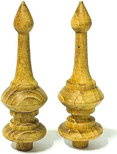 Sittikatechai Teak Wooden Finials 2Pcs