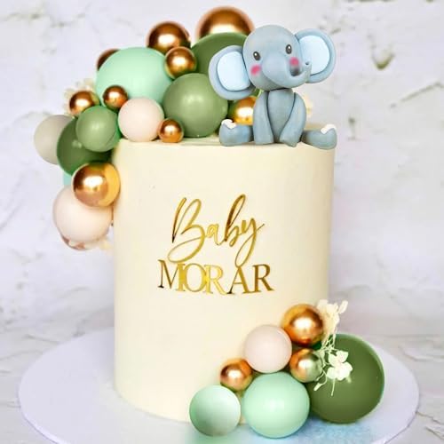 JeVenis Elephant Cake Decoration Wild Animal Party Decor