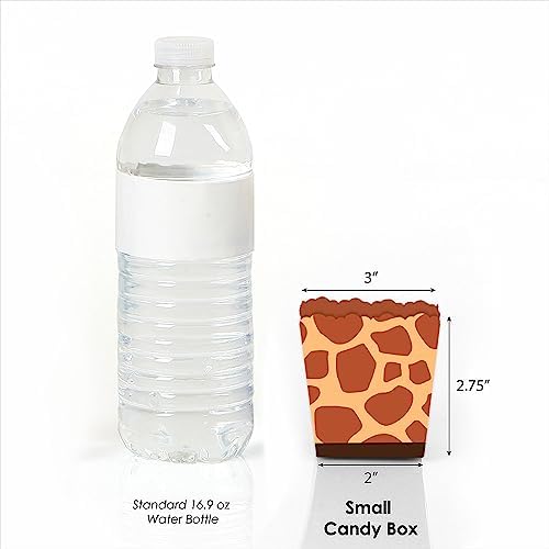 Big Dot of Happiness Giraffe Print Party Favor Boxes Set of 12