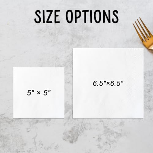 Custom Printed Photo Napkins 50 Pcs 3-Ply Wedding Decor