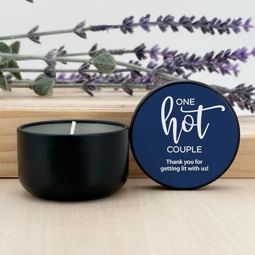 Custom Candles with Personalized Black Tin