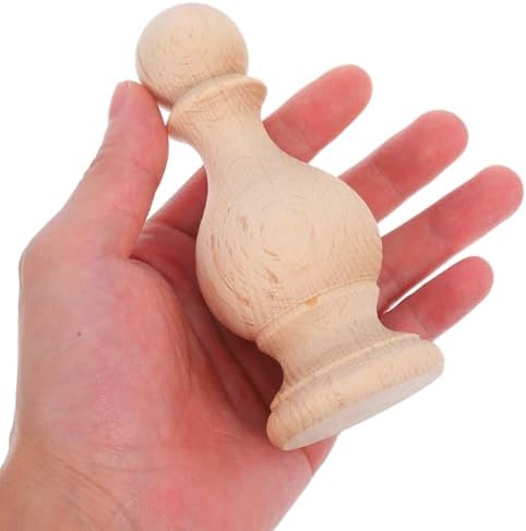 Unfinished Wood Finials for Bed Post and Curtain Rod