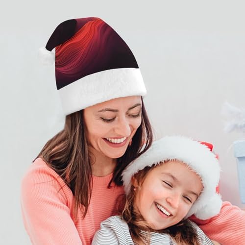 Gradient Red Santa Hat Christmas Party Headwear